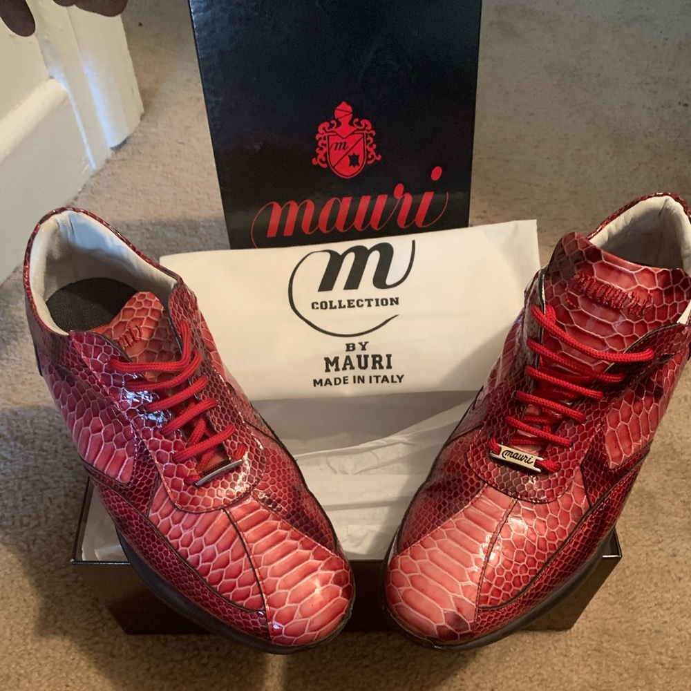 Mauri Collection Python Snake Skin Sneakers - Picture 2 of 4